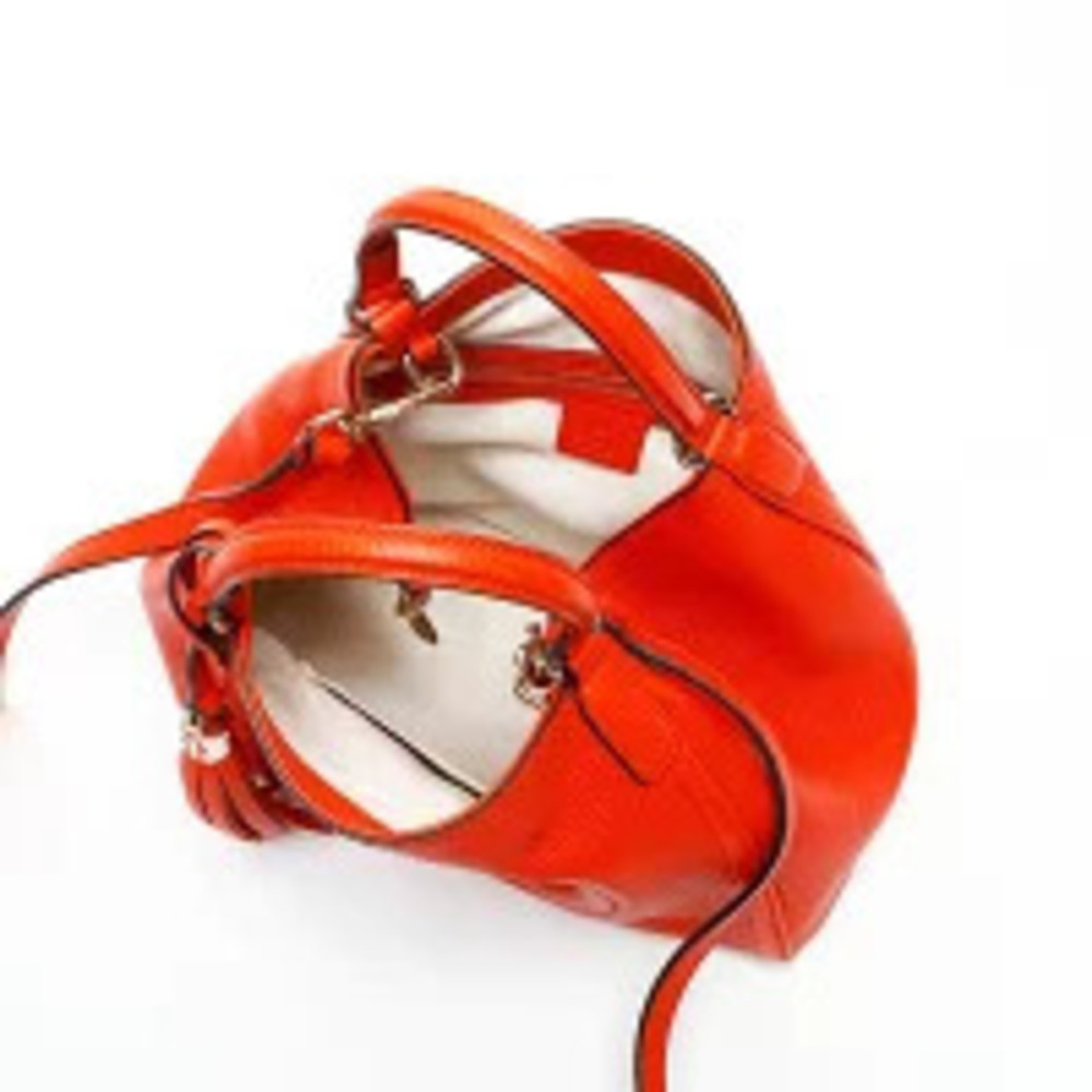 Gucci Soho Tassel Leather Handbag Orange - Picture 13 of 13